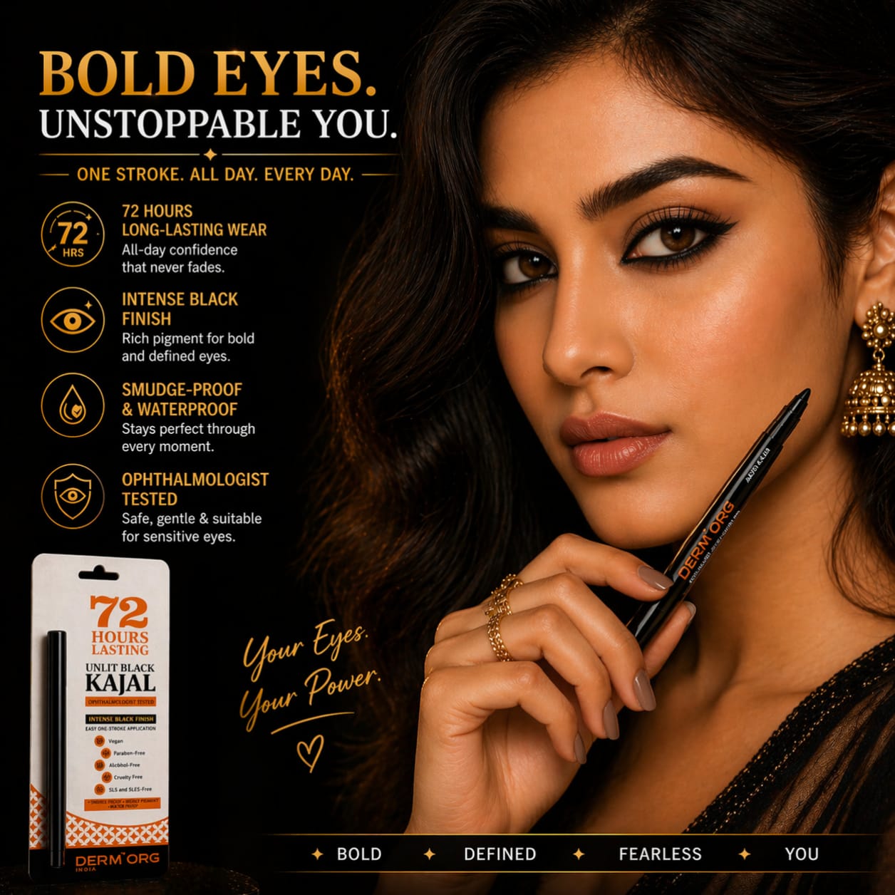 Unlit Intense Black Kajal